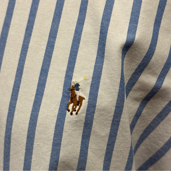 New without tag Women’s Polo by Ralph Lauren blue & white shirt Size 18 - Picture 3 of 9